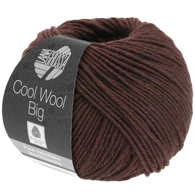 Lana Grossa Cool wool big 987 chocolade bruin opruiming 