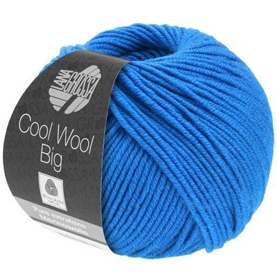 Lana Grossa Cool wool big 992 fris blauw opruiming 