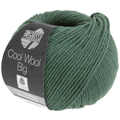 Lana Grossa Cool wool big 1004 mosgroen opruiming 