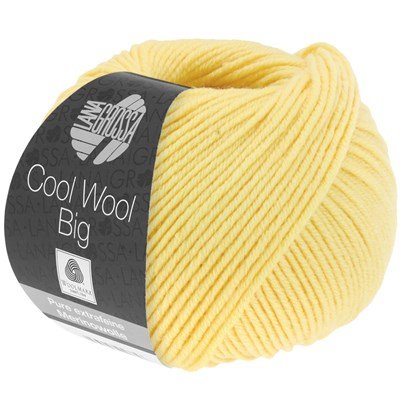 Lana Grossa Cool wool big 1007 licht geel opruiming 