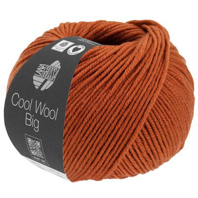 Lana Grossa Cool wool big melange 1608 vosjes bruin opruiming 