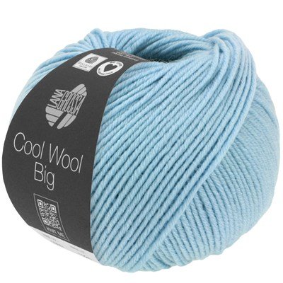 Lana Grossa Cool wool big melange 1620 licht blauw opruiming 