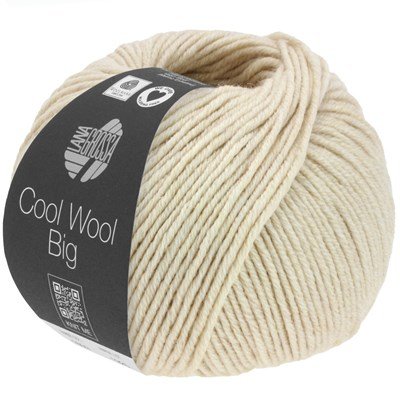 Lana Grossa Cool wool big melange 1624 beige gemeleerd opruiming 