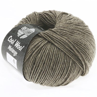 Lana Grossa Cool wool big melange 7315 bruin grijs opruiming 