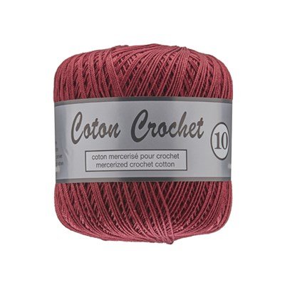 Lammy Yarns Coton crochet NO 10 - 728 steenrood