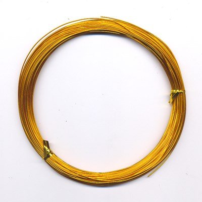 Ijzerdraad 0,7 mm - geel goud 25 meter 