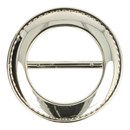 Gesp 9 cm plastic - zilver