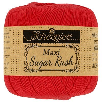 Scheepjes Maxi Sugar Rush 115 Hot Red - 50 gram op=op 