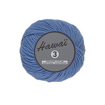 Lammy Yarns - Hawai 3 022 denim blauw