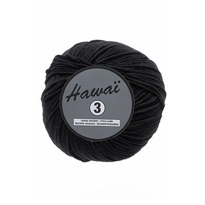 Lammy Yarns - Hawai 3 001 zwart