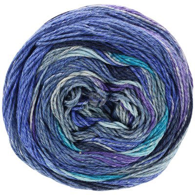 Lana Grossa Gomitolo lino 2015 paars, blauw opruiming 