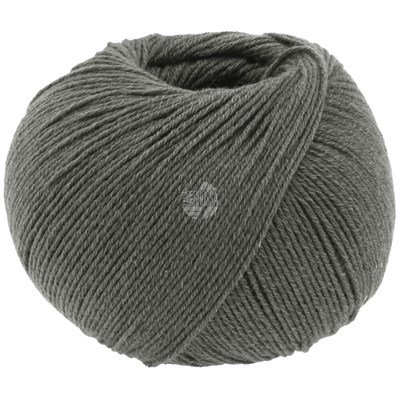 Lana Grossa Cotton wool 7 donker grijs opruiming 