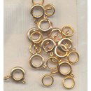 kettingsluiting 6 mm goudkleur (10 stuks)