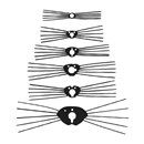 snorharen zwart 112 a 28 mm (1 stuk)