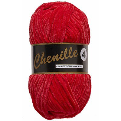 Lammy Yarns - Chenille 4 043 rood