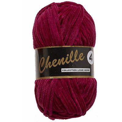 Lammy Yarns - Chenille 4 042 wijn rood