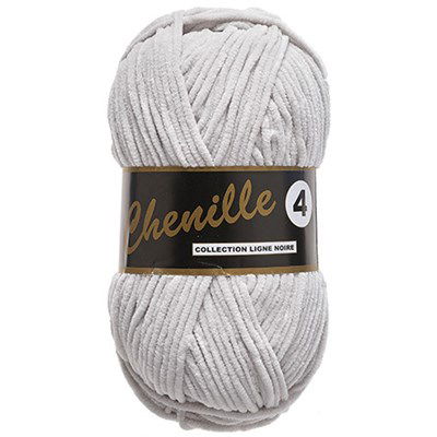 Lammy Yarns - Chenille 4 003 licht grijs