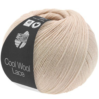 Lana Grossa Cool wool lace 13 beige opruiming 
