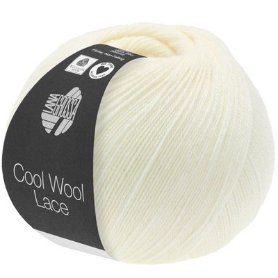 Lana Grossa Cool wool lace 14 creme opruiming 