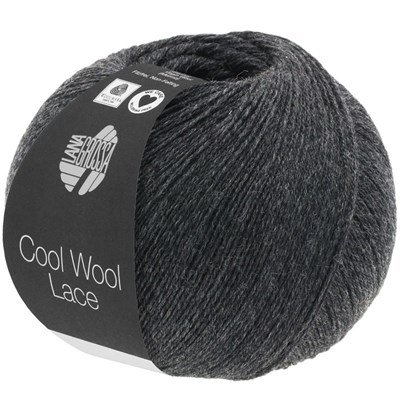Lana Grossa Cool wool lace 25 Antraciet opruiming 