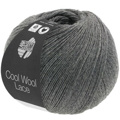 Lana Grossa Cool wool lace 26 donker grijs opruiming 