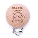 Clip voor speen hout - Kleine draak (1 stuk)