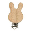 Clip voor speen hout - konijn (1 stuk)