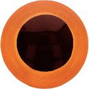 Ogen 8 mm oranje met zwarte pupil (5 paar)