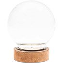 Glas stolp bol  hoogte 8 cm, doorsnee 11 cm 0895.01.01