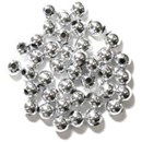 Kraal 8 mm - zilver (ca 50 stuks)