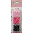 kralen - Rocaille 3 mm - ass. rose (3 x ca 4 gram)