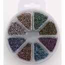 rocailles assortiment - 8 kleuren metallic 11115