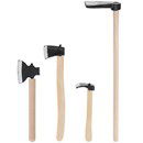 Miniatuur tuingereedschap bijlen (4-delig) - 500540