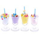 Miniatuur ijsjes in glas (4 stuks) - 500516