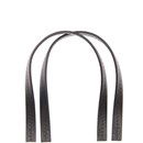 Tasbeugel 13 a 3, 25 cm kunstleer zwart (1 paar)