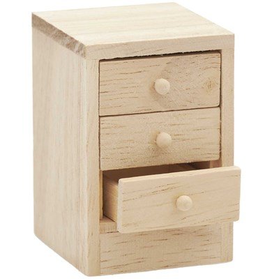 Miniatuur houten ladekastjes 4x6x4,5 - Rico 500367