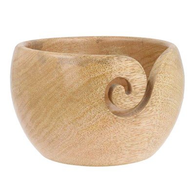 Kluwenhouder - yarn bowl mangohout 15 a 10 cm 23379-1