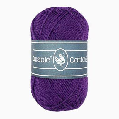 Durable Cotton 8 brei- en haakgaren 285 paars op=op uit collectie 