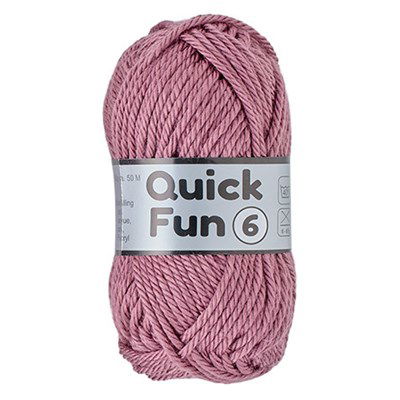 Lammy Yarns Quick Fun 6 - 740 donker oud roze