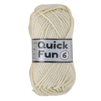 Lammy Yarns Quick Fun 6 - 844 creme