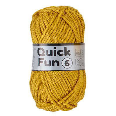 Lammy Yarns Quick Fun 6 - 520 geel