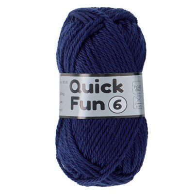 Lammy Yarns Quick Fun 6 - 890 donker blauw