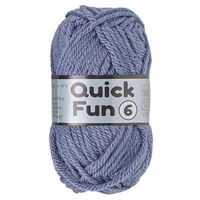 Lammy Yarns Quick Fum 6 - 022 denim blauw