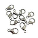 kettingsluiting karabijn 15 mm zilver mat (10 stuks)