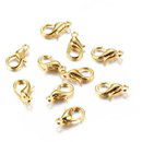 kettingsluiting 15 mm goud kleur (10 stuks)