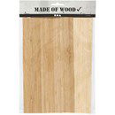 Bamboe fineer vellen 22 x 12 cm 0,75 mm (2 vel)