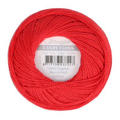 Scheepjes Candy Floss 115 Hot Red