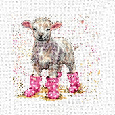 Borduurpakket dieren - Lottie the lamb