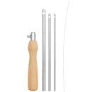 Punchnaald hout met naaldenset (3 stuks 2, 3 en 4,5 mm)