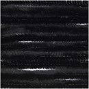 Chenille 9 mm - 50 cm zwart (10 stuks)